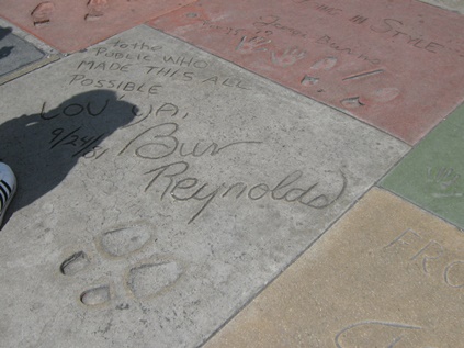 Burts handafdruk @ Hollywood Walk of Fame 